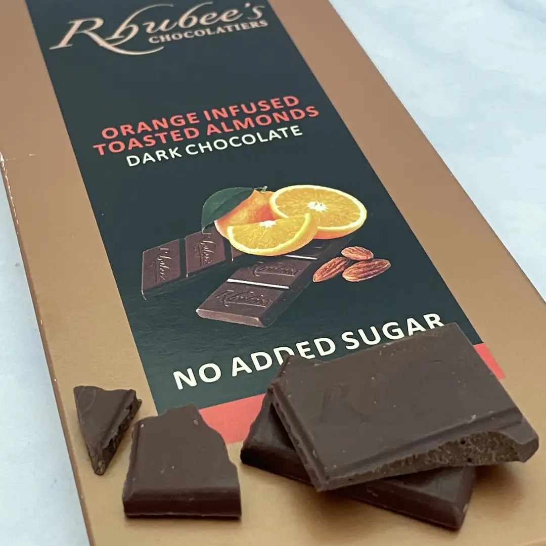 dark orange choc pieces