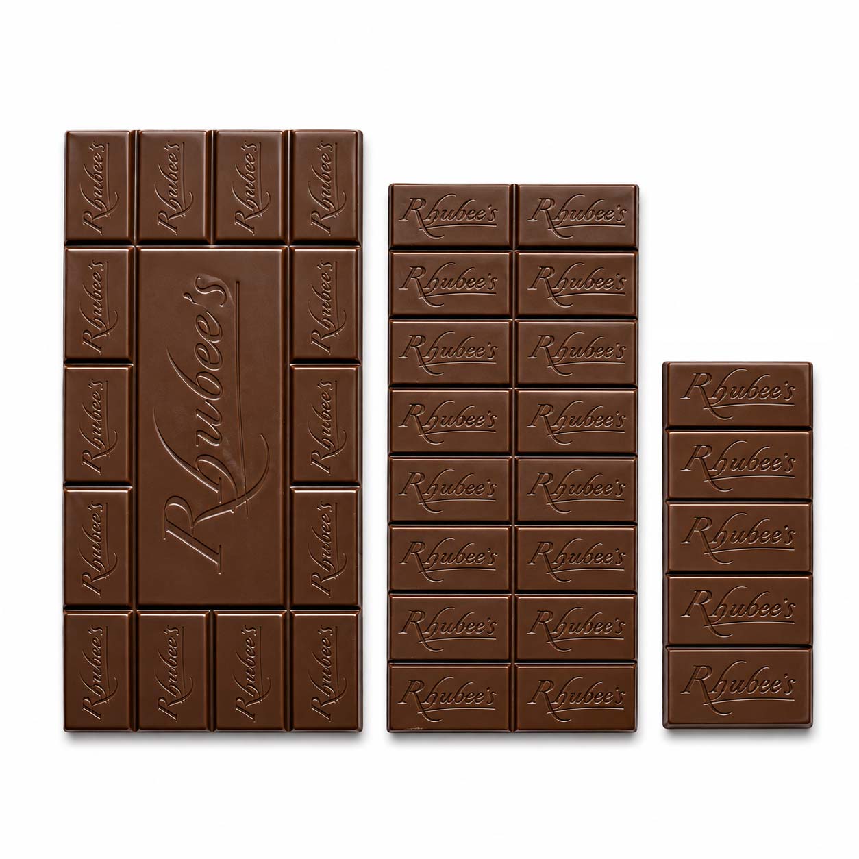 3 sizes milk choc