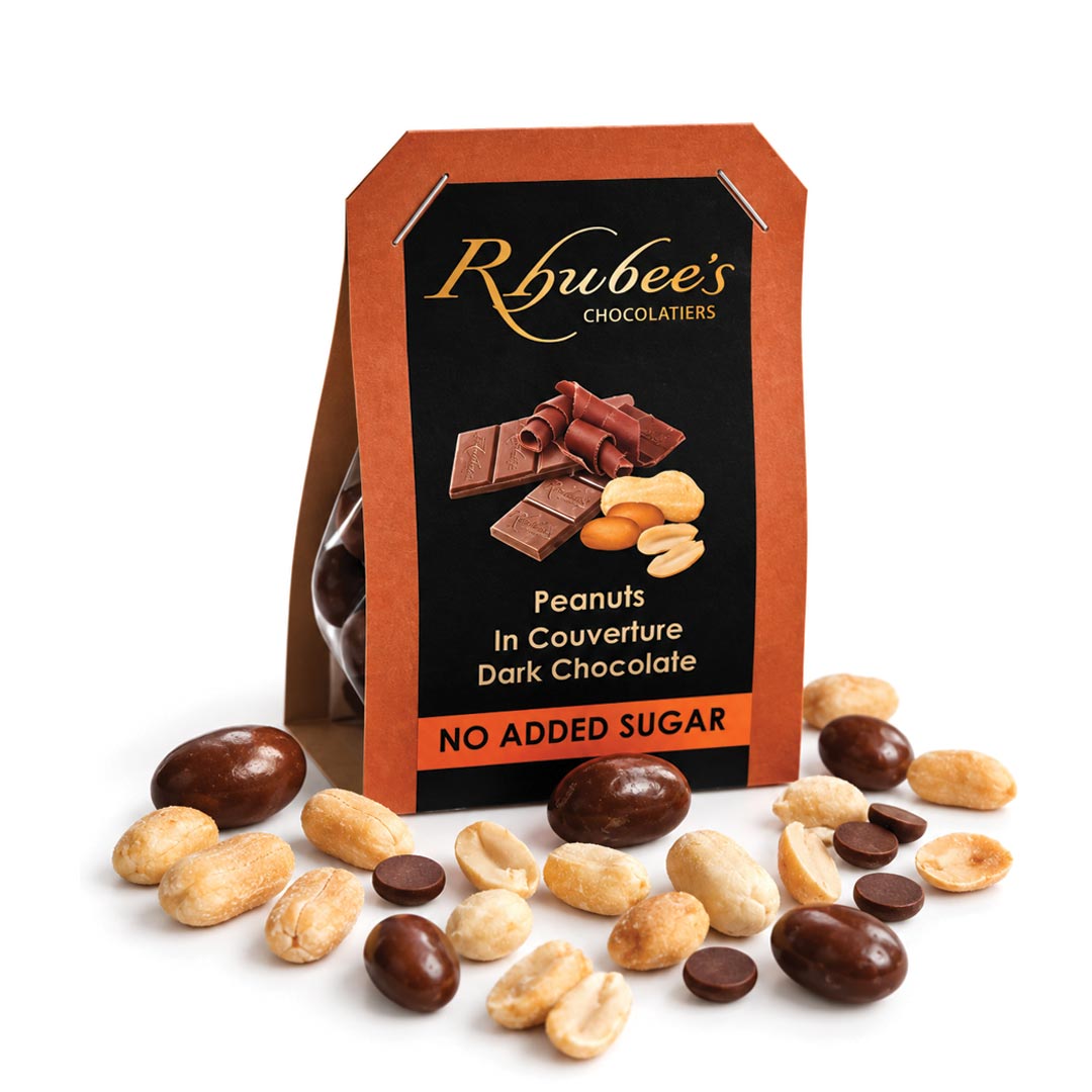 dark chocolate coated peanuts
