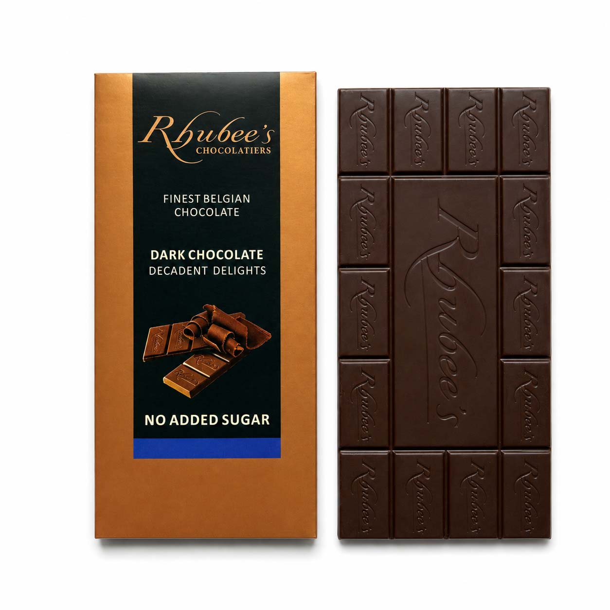 plain dark chocolate bar