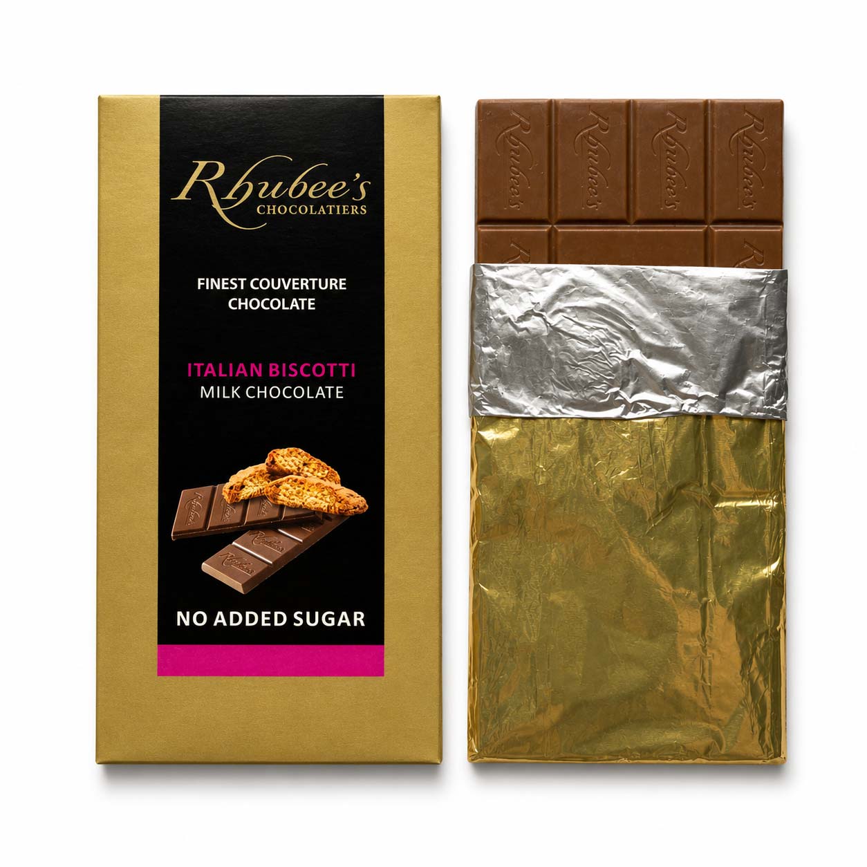 milk chocolate biscotti bar