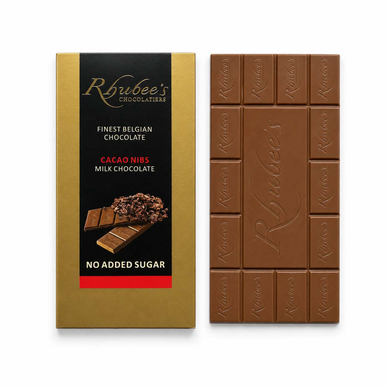 milk nibs chocolate bar