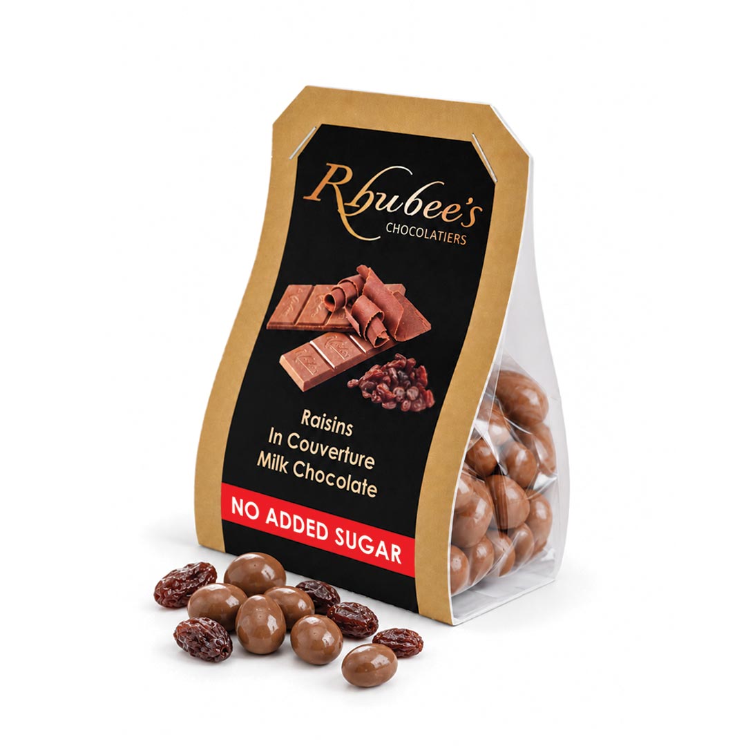 milk raisins with loose chocolate coated raisins