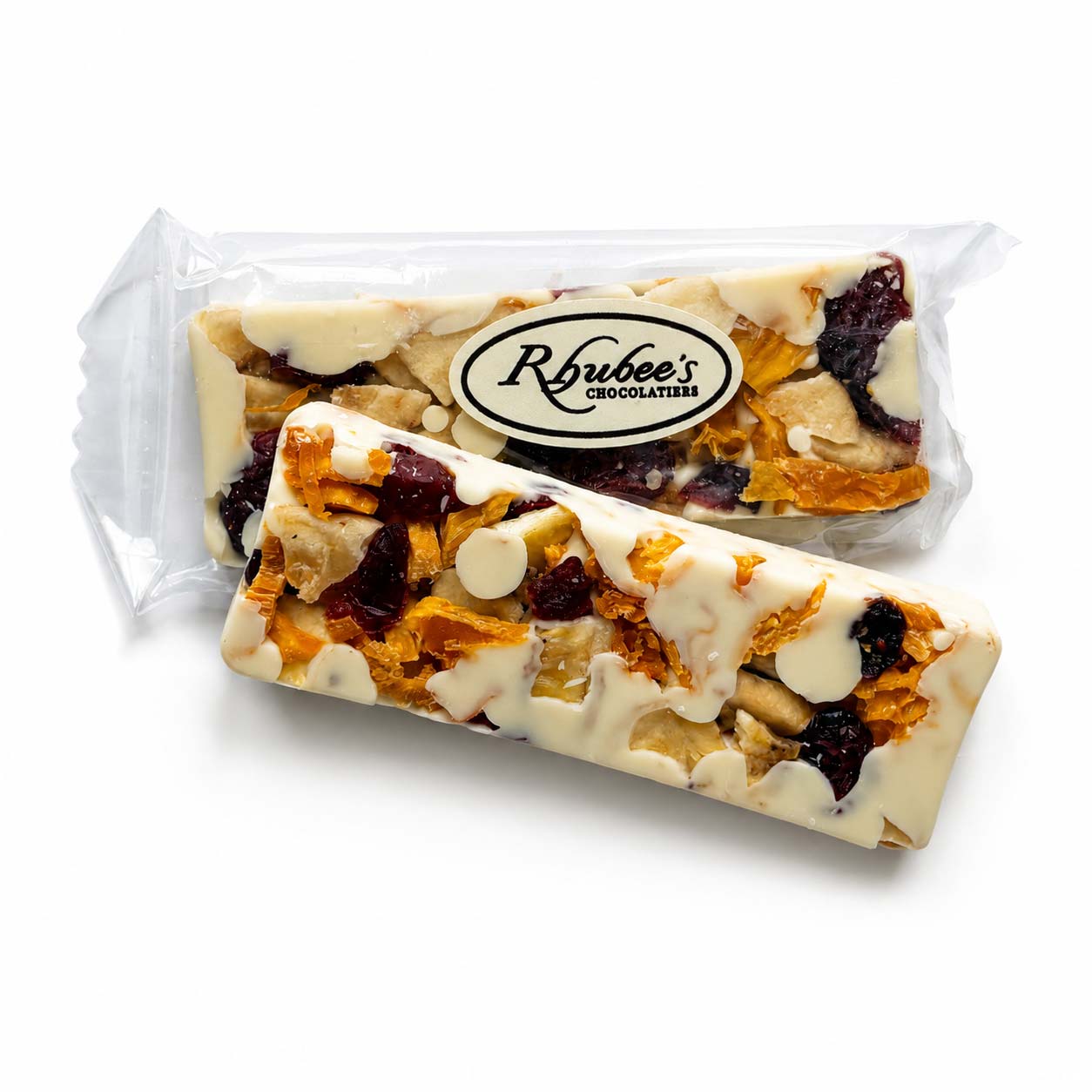 white chocolate fruit bar