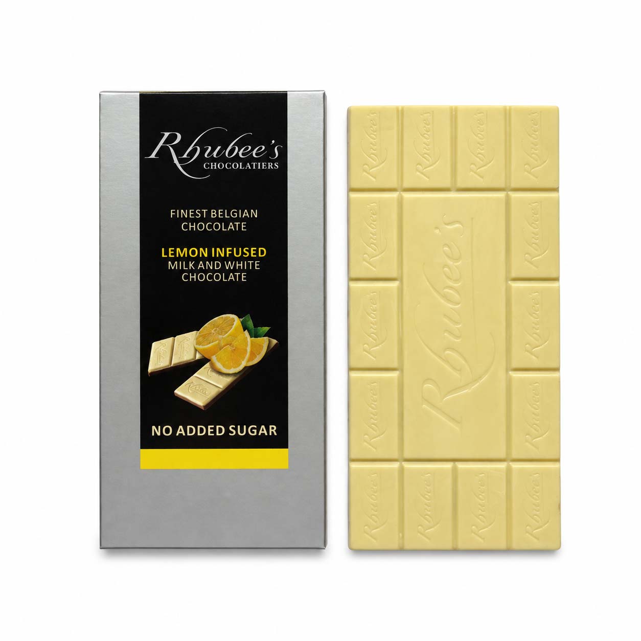 white lemon chocolate with slab